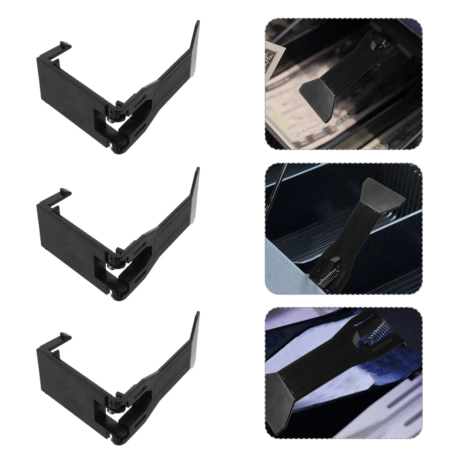 8Pcs Cash Drawer Clip Plastic Clips for Efficient Cash Store Money Clip Plastic Clips