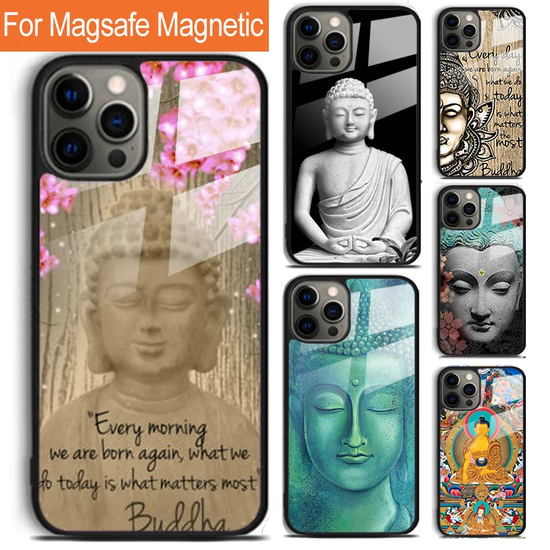 Buddha Siddhartha Gautama Phone Case For iPhone 16 15 14 13 12 11 Pro Max Plus Magsafe Magnetic Wireless Charging Cover