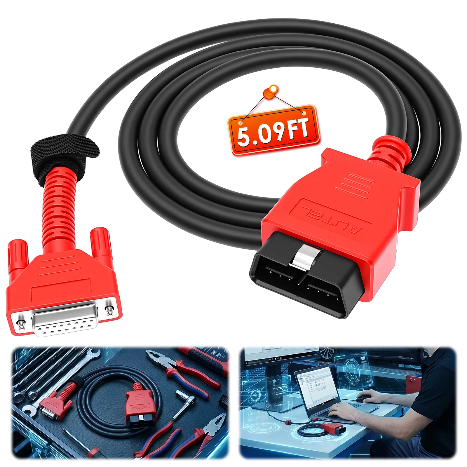 

Main Test Cable 15/26 Pin For Autel MaxiSYS Pro MS906 MS908 MS905 MS808 Test Adapter MS 908 PRO 16 Pin Cable connection cable