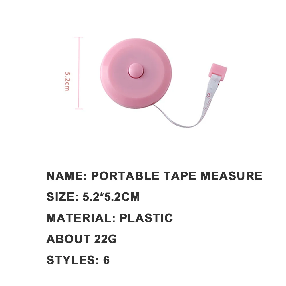 New Mini Tape Measure Portable Student Meter Ruler Soft Tape Measure Waist and Chest Measurement Clothes Ruler