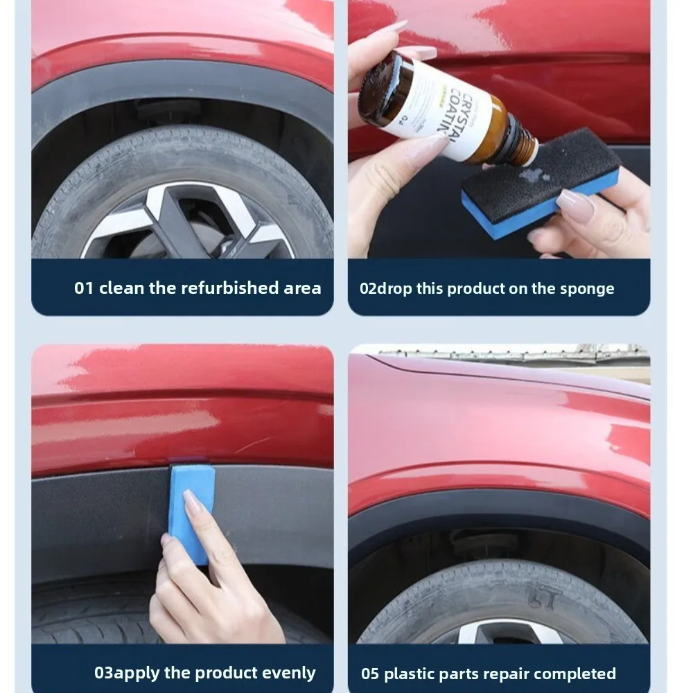 Durable Crystal Coating Refurbishing Coating Electroplating Plastic Restorer Waterproof Automotive Coatings for Car Maintenance