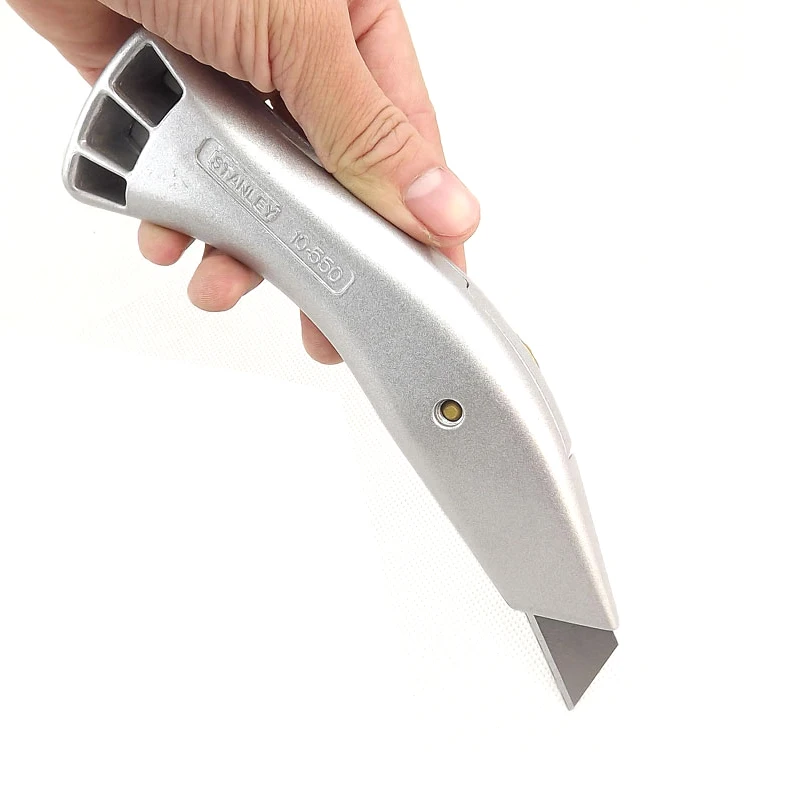 Imagem -06 - Stanley-heavy Art Knife Grau Industrial Wallpaper Safety Paper Box Opening Corte de Cabo Multifuncional Faca Automática