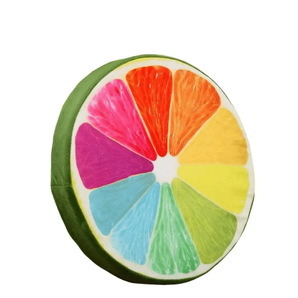

Relaxing 33cm 3D Fruit Seat Cushion Funny Fruit Round Stuffed Cushion Butt Relaxing Throw Pillows Chair