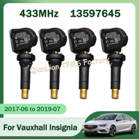 1/4pcs 433MHz 13597645 39186445 13512347 TPMS Sensor Tyre Pressure Monitoring System For Vauxhall Insignia Astra