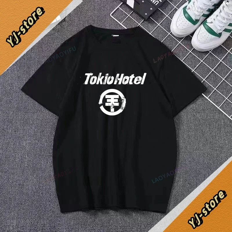 Tokyo Hotel German Alternative Rock Emo Punk Band 90's Retro Hip Hop Gothic Street T-shirt