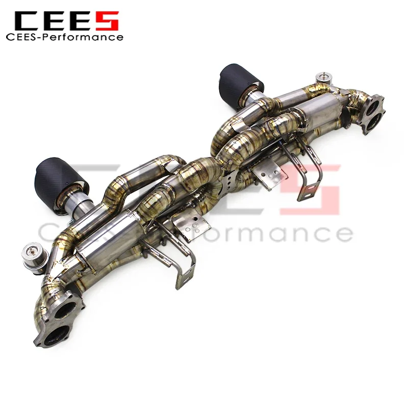 

CEES Catback Exhaust System for Porsche 718 Cayman GT4 4.0L 2020-2022 Racing Escape Exhaust Pipe Titanium Valve Muffler Assembly