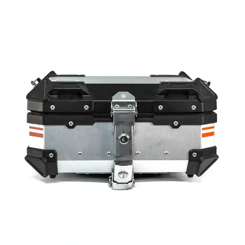 Factory Hot Selling 22L Silver+Black Alu Alloy Top Box Motobox Metal Boxes Motorcycles