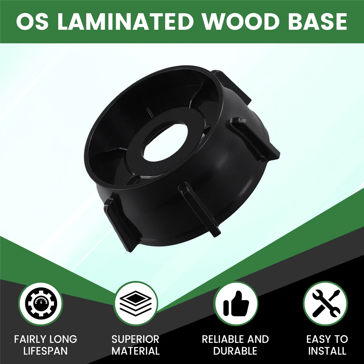 1Pcs 4902-003 Blender Jar Bottom for Oster and Osterizer Blenders, Premium Oster Blender Replacement Parts (Black)#ABGP