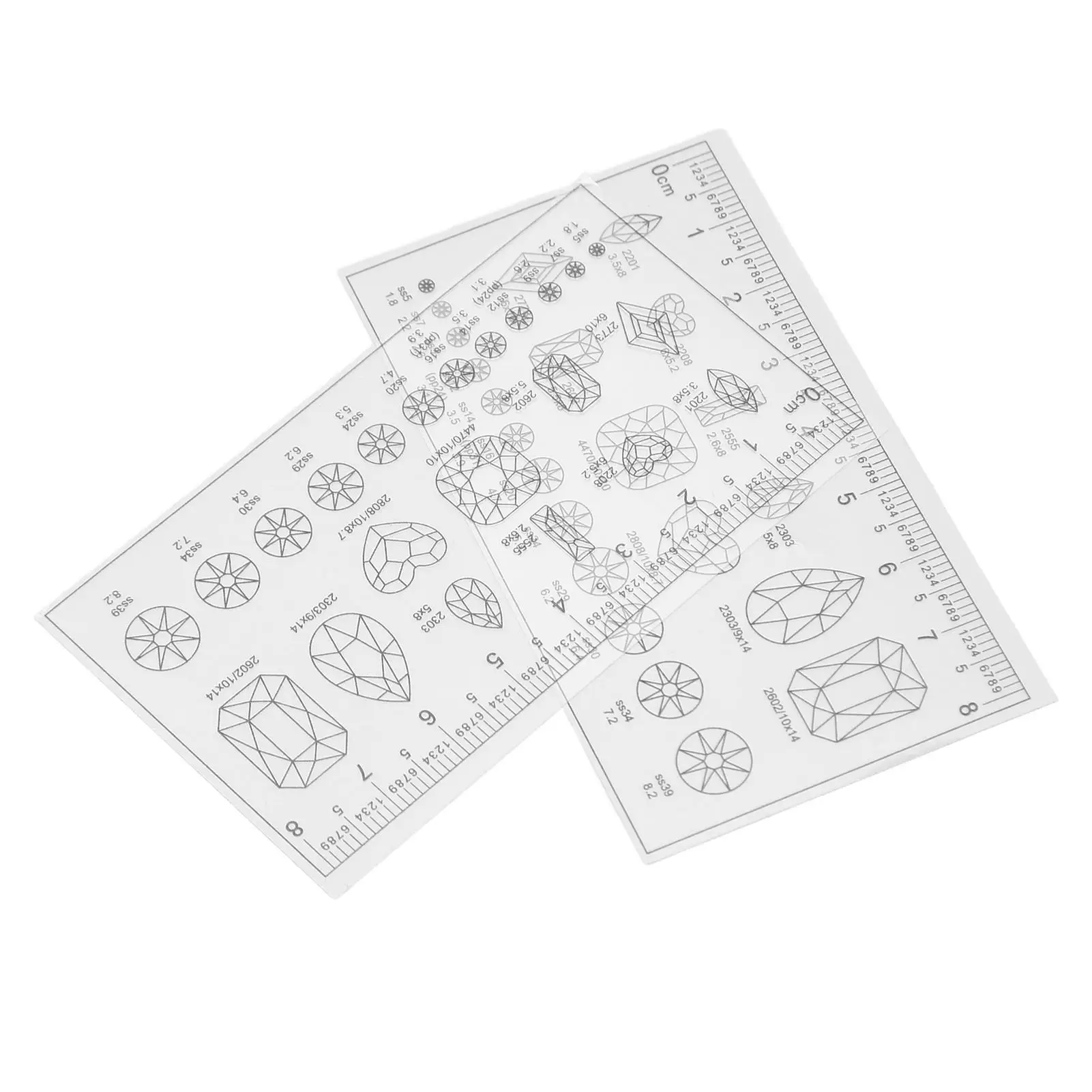 10pcs Flexible Nail Art Ruler Ultra Thin Portable Transparent Acrylic Manicure Set for Perfect Nail Design