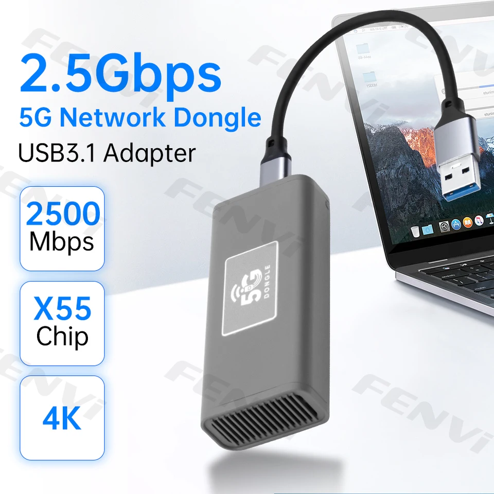 5G USB Dongle Travel Internet 2.5Gbps Mini Router LTE Module USB3