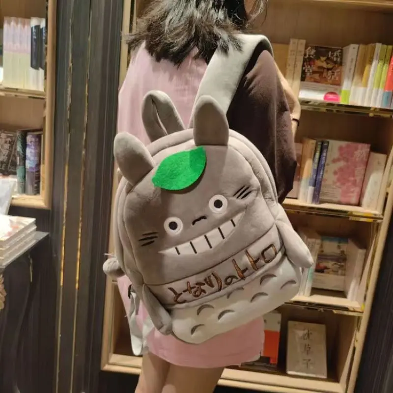 Kawaii Totoro Backpack for School Season, Japanese Cartoon Students, Cute, Autumn, Winter, 2022