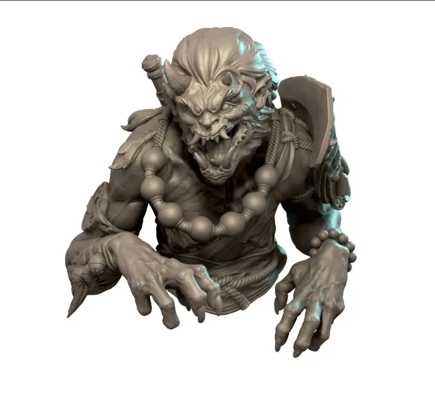 تمثال نصفي من الراتنج مقاس 82 مم GK، مجموعة غير مجمعة وغير مطلية