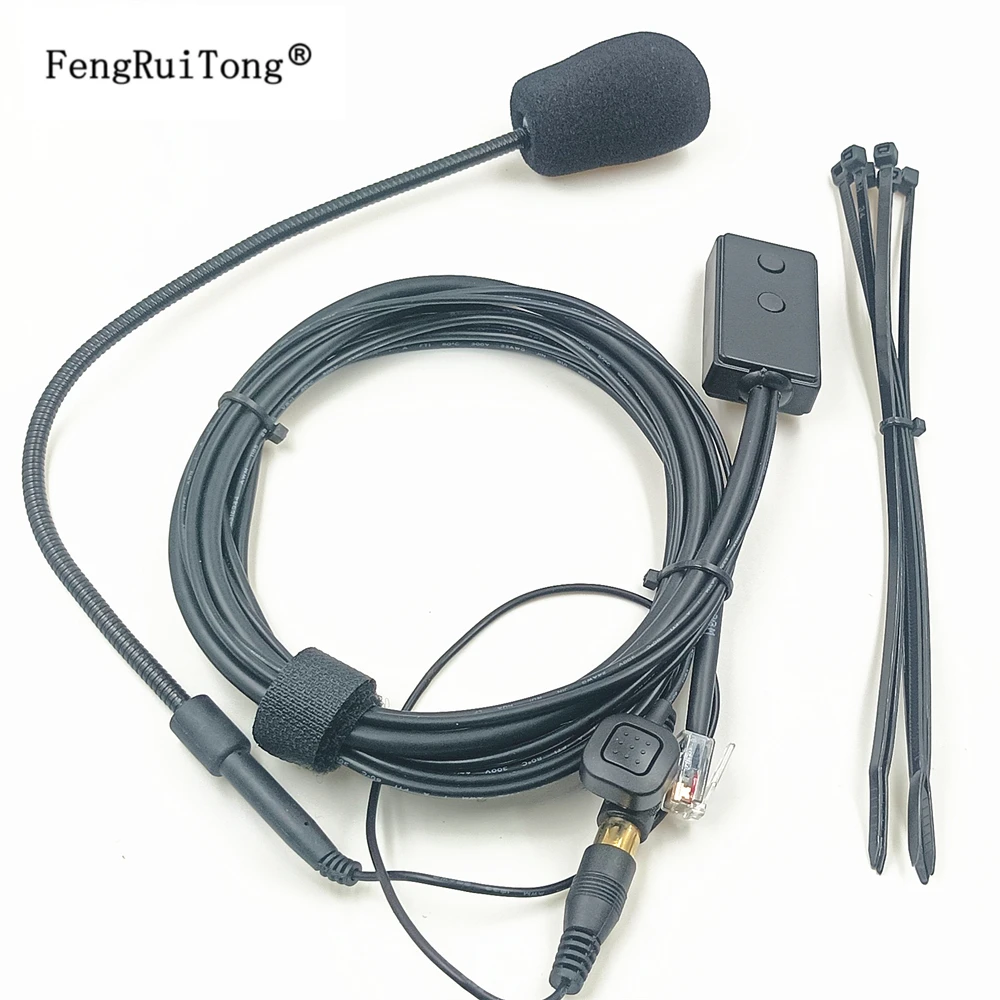 6 Pin PTT mikrofon bezprzewodowy zestaw do radia samochodowego Yaesu FT-7800 FT-8800 FT-8900 FT-1802 FT-1807 FTM-350 FT7800 FT8900 — zdjęcie 3