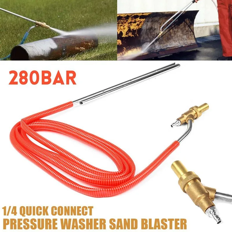 

Tool Daily Pressure Washer Sandblasting Kit, Wet Sand Blaster Attachment, 4000PSI, 1/4 Inch Quick Disconnect