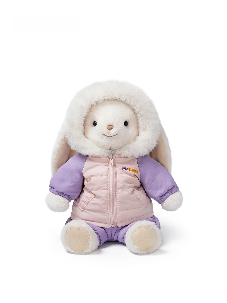 

Плюшевая игрушка-кролик McHugs Outdoor Smile Rabbit, мягкая кукла-комфортер, подарок на день рождения, наполненная ПП-хлопком, тканевая игрушка-кролик