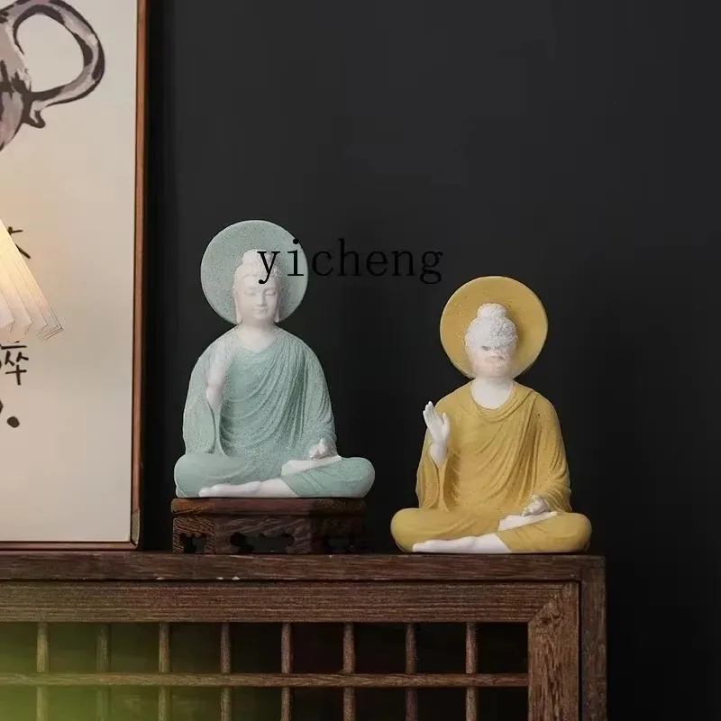 BJ-1 Ornament Shakyamuni Buddha Home Worship Hall Offering Living Room Amitabha Buddha Statue