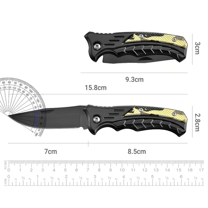 6/3/2/1 Piece Set of Ultimate Compact Edc Folding Knives, Men's Pocket Knife, Practical Tool, Sturdy Blade and Textured Handle, Rear Clip, Cool Household Gadget, Suitable for Daily Use and Carrying, Camping, DIY Projects, an Excellent Gift