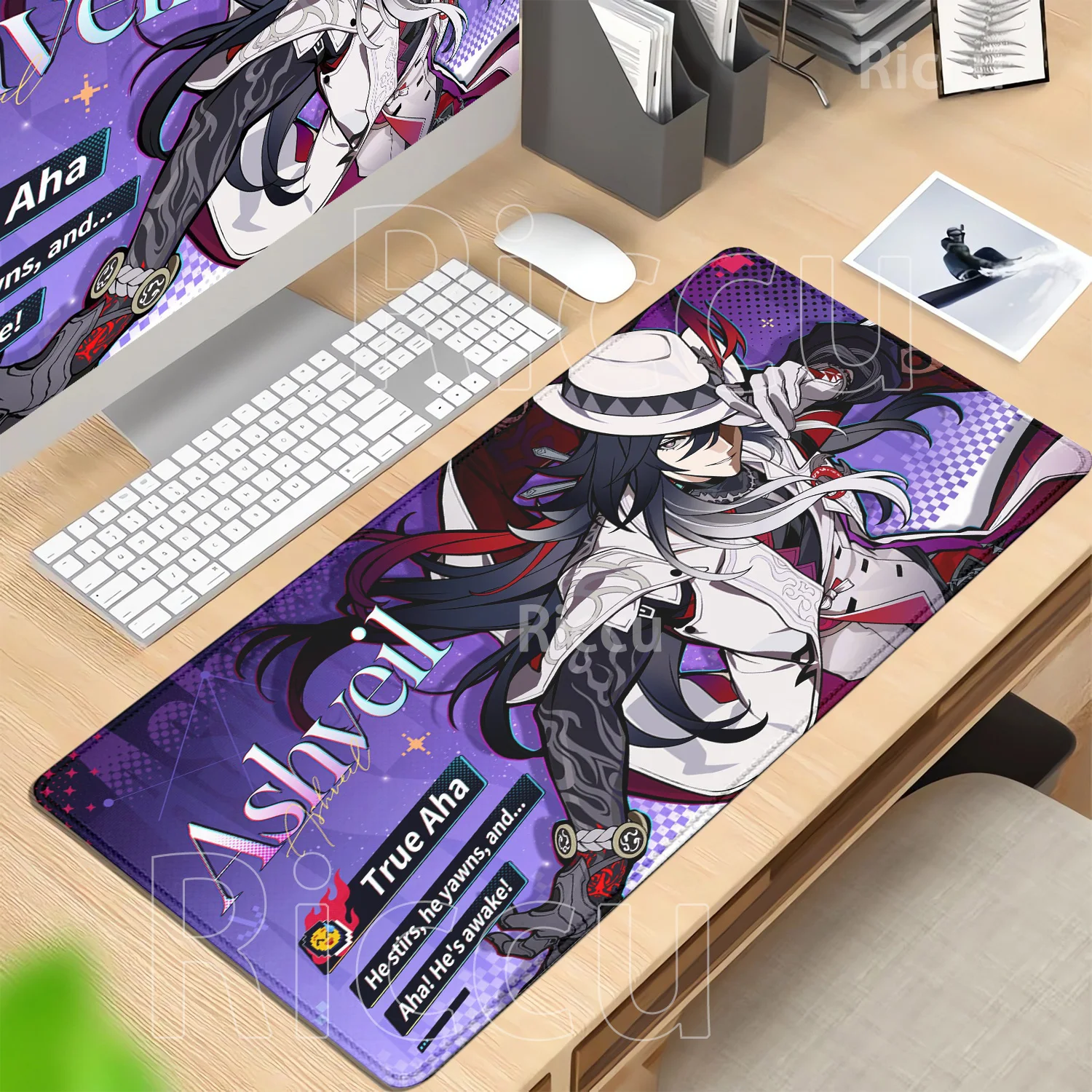 HD Printing Mouse Pad Ashveil Honkai Star Rail Computer Laptop Mouse Pad Office Large Gaming Mousepad Rubber Non-Slip Desk Mat
