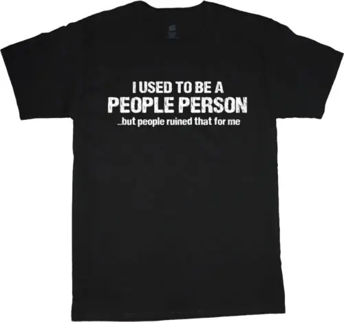 Men's t-shirt funny saying people person decal graphic tee shirt for men