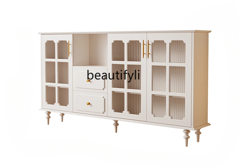 

French side, entrance cabinet integrated living room against the wall side cabinet 2024 new coffee side cabinet high sense