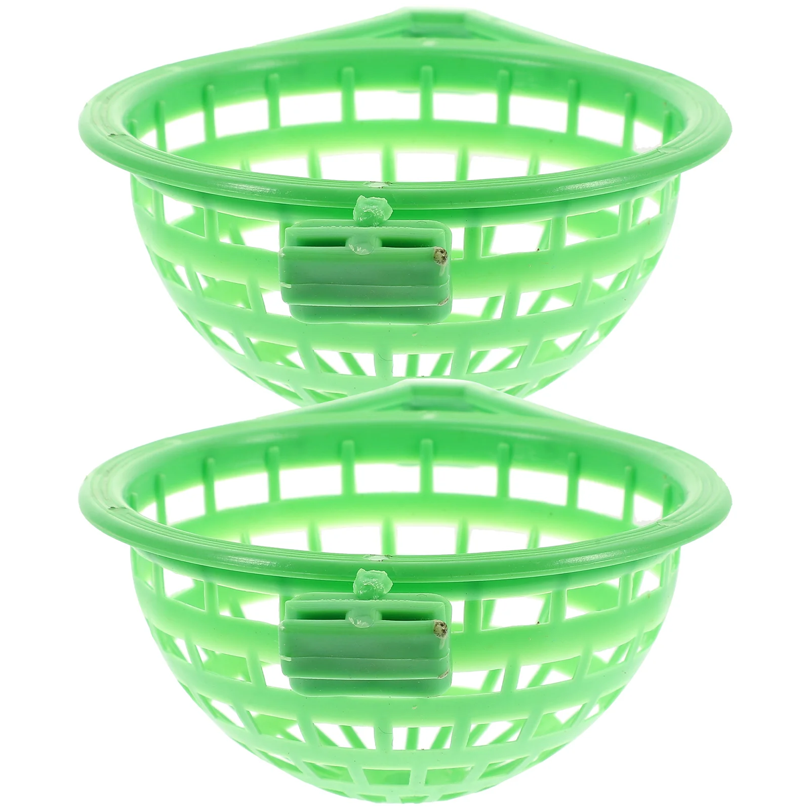 

2PCS Plastic Pigeon Breeding Bowl Easy Install Home Pet Bird Store Bird Nest Holder Use Long Parrot Nest Basin Life
