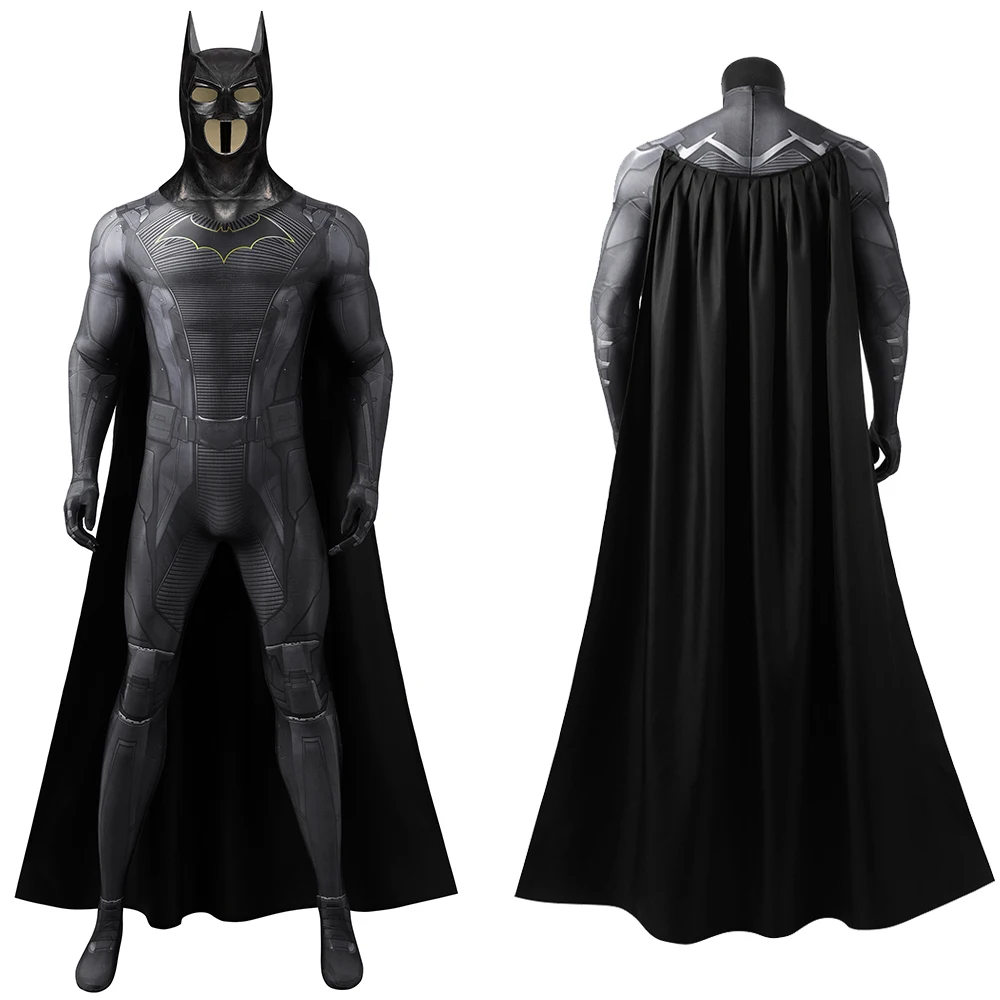 Superhero Bat Cosplay Costume Full Sets Gotham Man Knights Bodysuit Cape Mask 3D Printed Spandex Zentai Outfit Halloween Costume