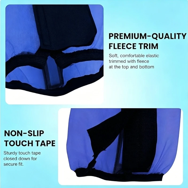 4Pcs Fine Mesh Loose Horse Boot Mesh Horse Fly Leggings Equestrian Accessories