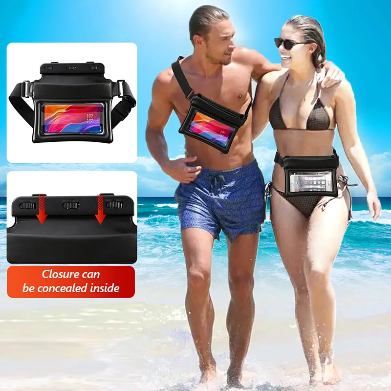 

Waterproof Swimming Bags Waist Phone Case Pouch Gym Dry Bag Beach Toy Storage Shoulder Bag Accessories bolsas deportivas XA200L