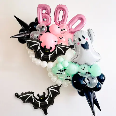 पीस/सेट हेलोवीन भूत गुब्बारे, हेलोवीन पार्टी की आपूर्ति, गुलाबी हेलोवीन सजावट, भूत पार्टी, लिटिल बू पार्टी 6 best sales पर्व पार्टी की सजावट - №6