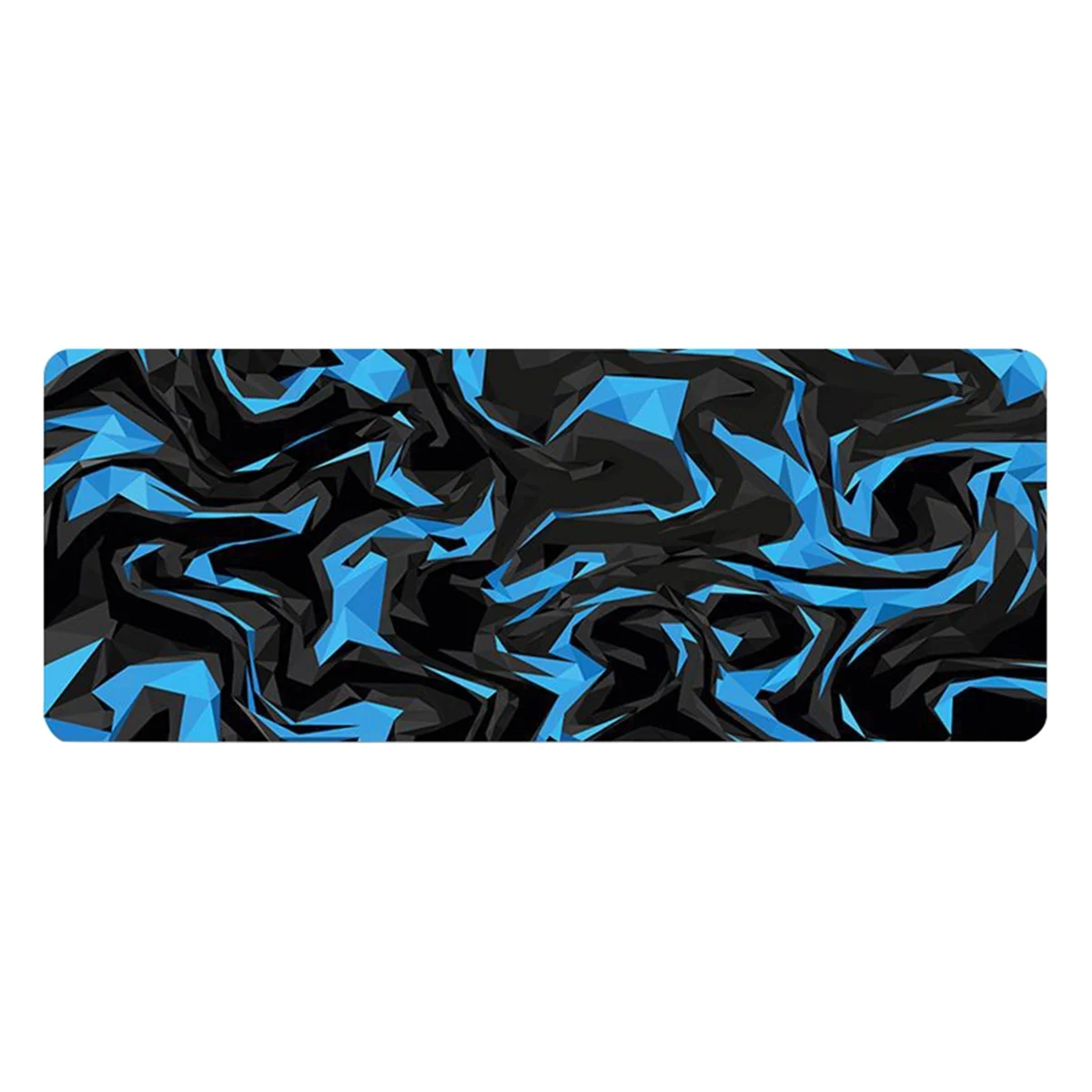 

Topographic Contour Extended Big Mouse Pad Computer Keyboard Mouse Mat Mousepad with 1.5mm Non-Slip 11.8x31.5Inch Blue