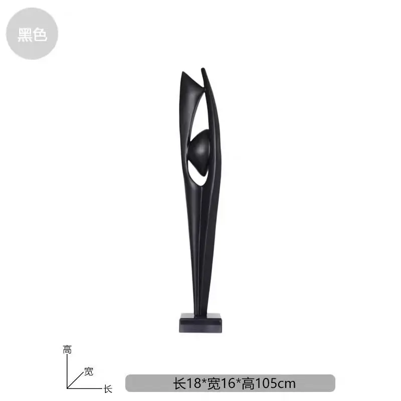 슬림한 추상 예술 장식품 코너 소프트 데코레이션 TV 캐비닛 좁은 장식품