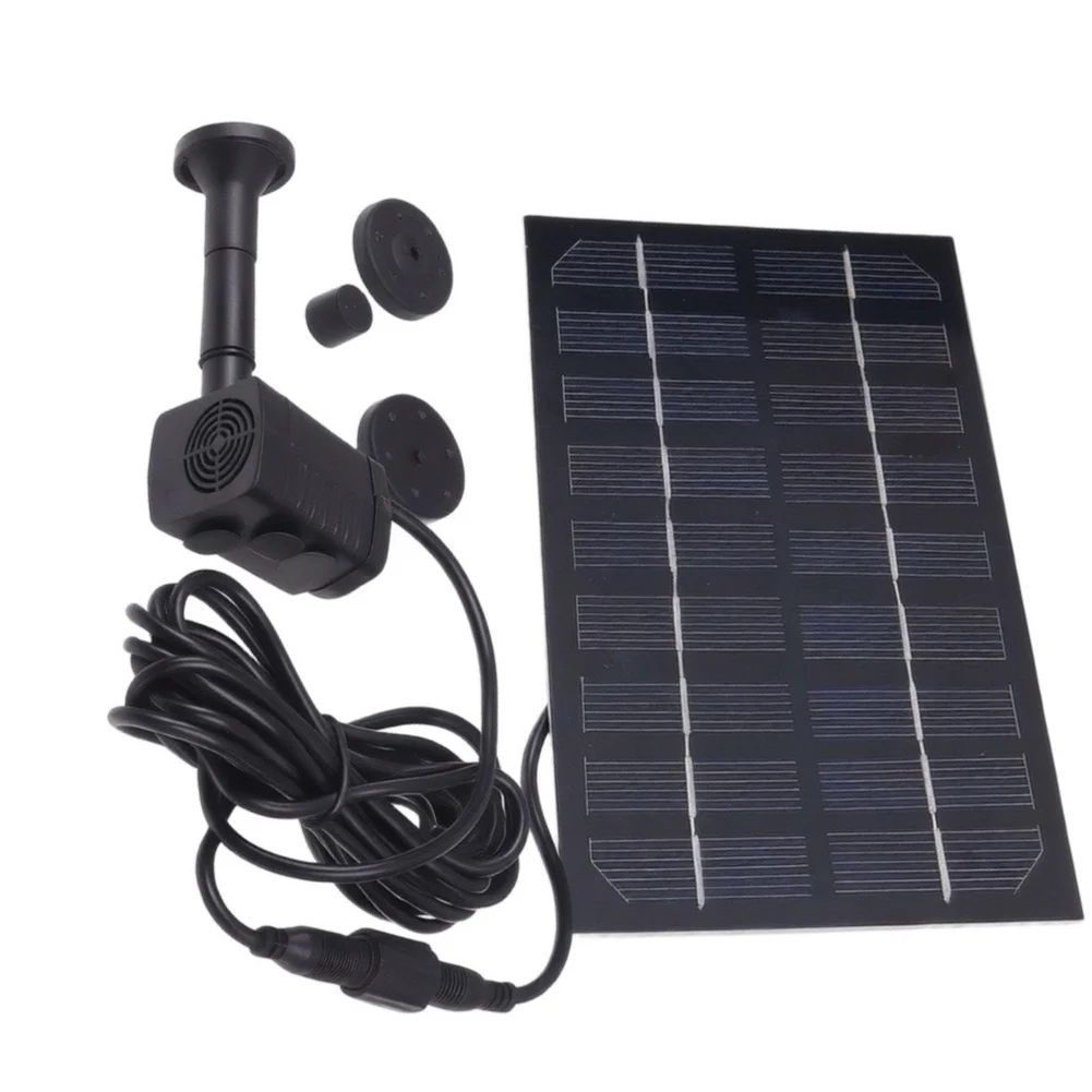 1.8W Solar DC Brushless Water Pump Miniature Fountain For Garden Aquarium Fish Tank Outdoor Landscape Decoration Accessories