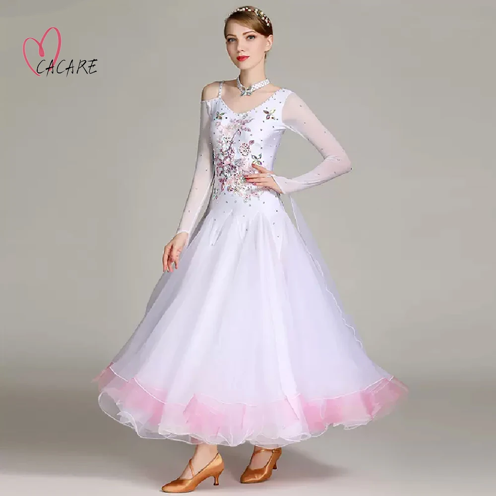 

Ballroom Dress Female Clothing Waltz Dance Dress Adult Modern Urban Dance Wear Suit Clothes Stage Costume Waltz Festival D1417