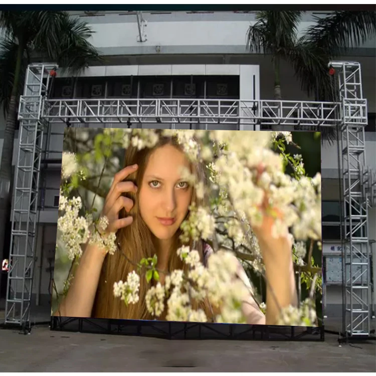 جودة عالية P3.84 شاشة LED بالألوان الكاملة خزانة تأجير داخلية/خارجية بحجم 576 × 576 مم #3