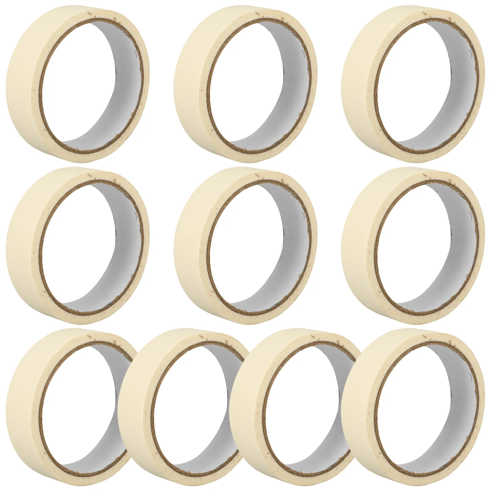 10 لفات شريط طلاء أبيض 20 متر أشرطة لاصقة للمنزل والمكتب جدار الفن DIY مشاريع الرسامين الشريط الأبيض اللوحة الشريط ،