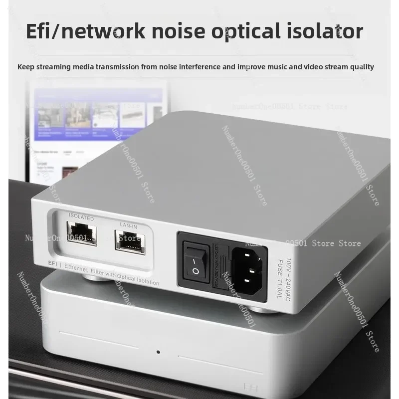 Audiophile Fiber Optic Isolator Network Noise Filter Linear Power Supply