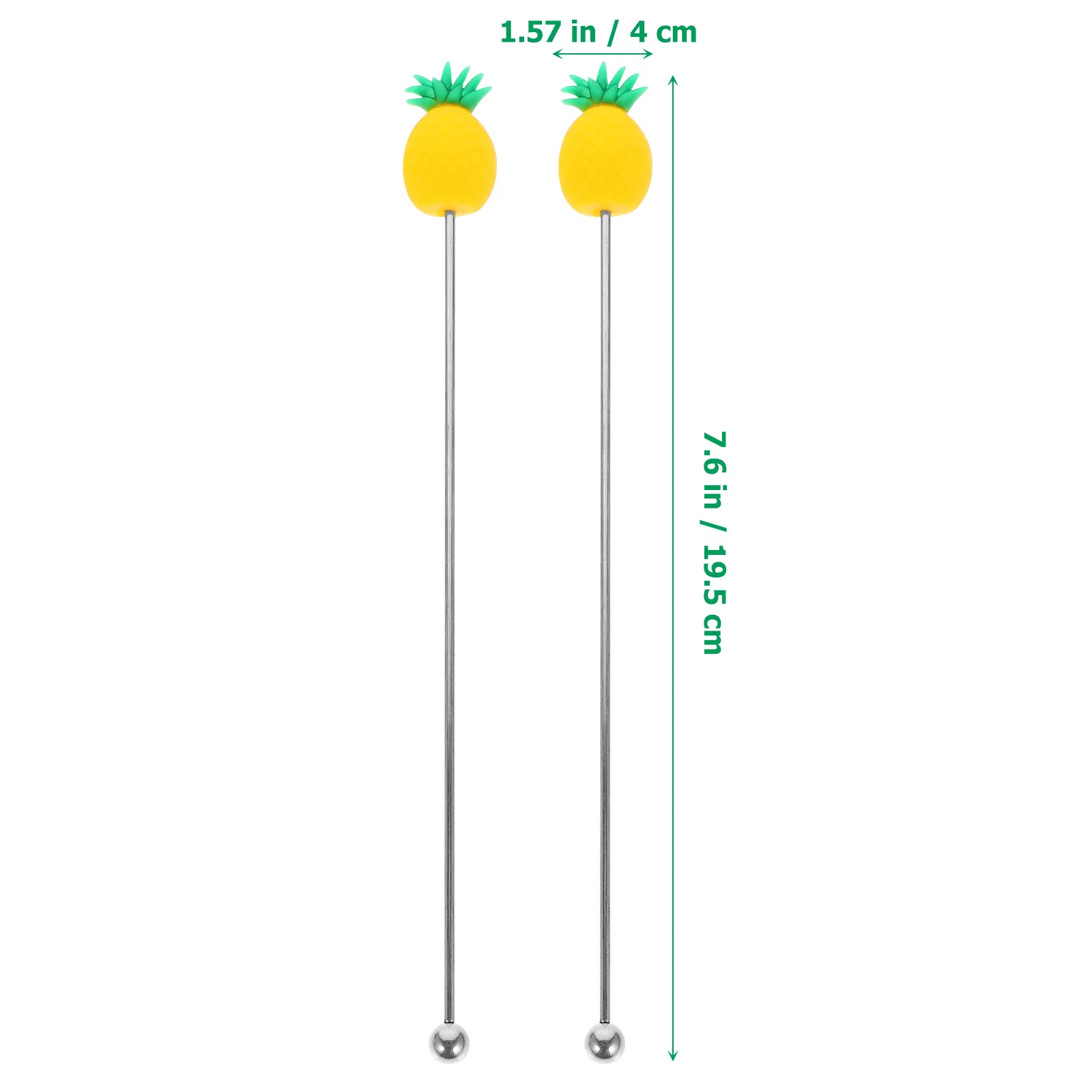 

5Pcs Fruit Shape Stir Stick Premium Metal Mixing Rods for Juice Milk Tea Coffee Swizzle Sticks Holiday Drink Stirrers Bar Tools