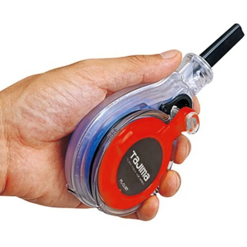 TAJIMA PL-CLMT Mini Chalk Box 1008-1925 - Fast Rewind Hand-Wound, Portable Scriber for Construction & Decoration