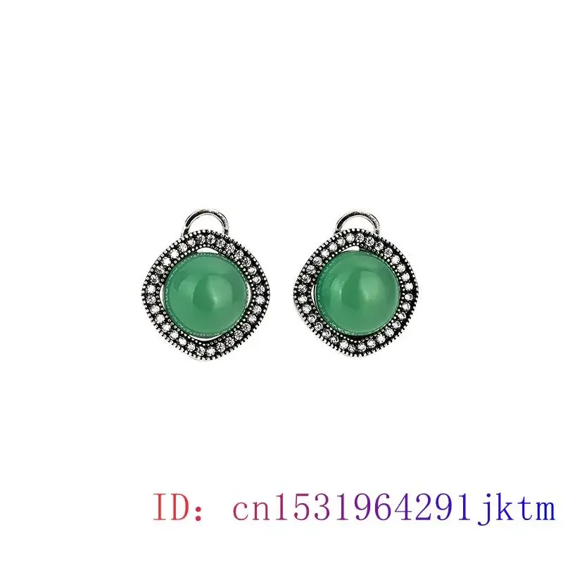 สีเขียวหยกจีนอุปกรณ์เสริมเครื่องประดับจริง Jadeite Charm ธรรมชาติ925 Silver Charms Amulet Vintage แกะสลักผู้หญิงหรูหรา