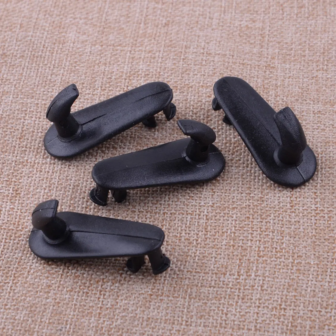 CITALL 10pcs Black Plastic Car Floor Mat Fixing Clips Hooks Retention Hold Down Retainer Fit For Toyota 4 Runner Camry RAV4