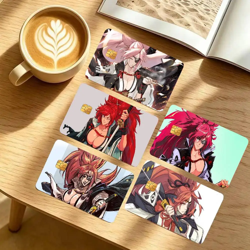 Baiken Fighting Game G-Guilty Gear Art Print Credit Card Skin Waterproof PVC Bank Card Decal