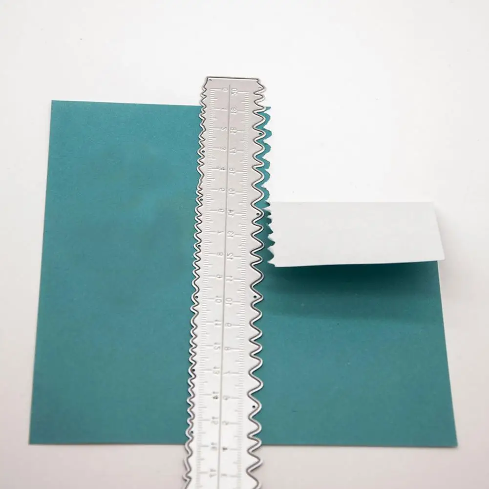 Applications Ruler Irregular Edge Ruler Metal Paper Tearing Ruler Set for Diy Craft School Office Irregular for Scrapbooking