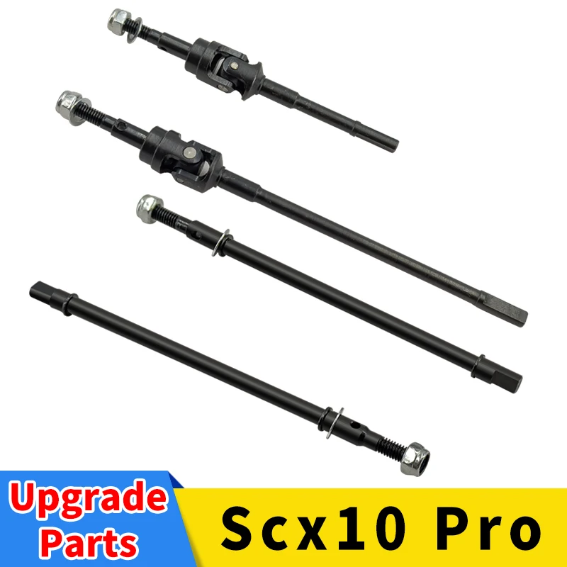 SCX10 PRO Upgrade Parts Front Rear Axle CVD Drive Shaft 29T/8T Metallic 1/10 RC Crawler Axial Remote Control Car Accessories