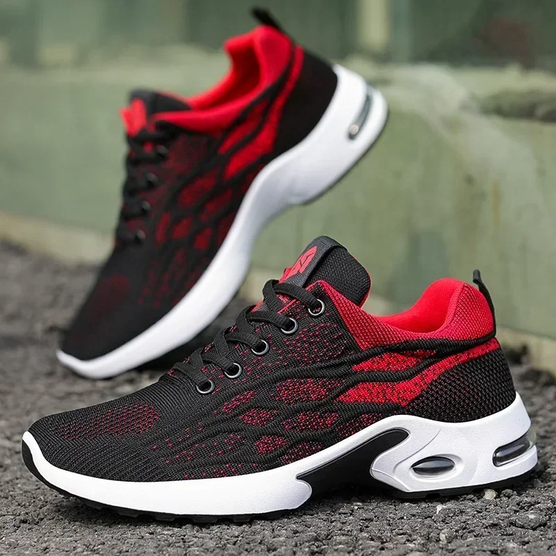 Autumn New Casual Sports Tennis Shoes Soft-soled Student Air Cushion Shoes Breathable Ultra-light Sports Shoes Men