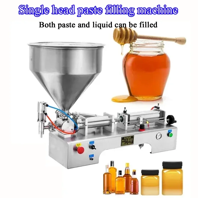 Paste Filling Machine Pneumatic Cream Viscous Liquid Honey Sauce Bottle Filler Cosmetic Beverages Production Machinery