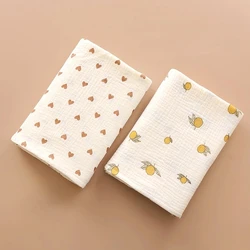 Four Seasons Neutral Crepe Wrap Swaddle Blanket Pure Cotton Material Soft Skin Friendly Printing and Multi-functional Use