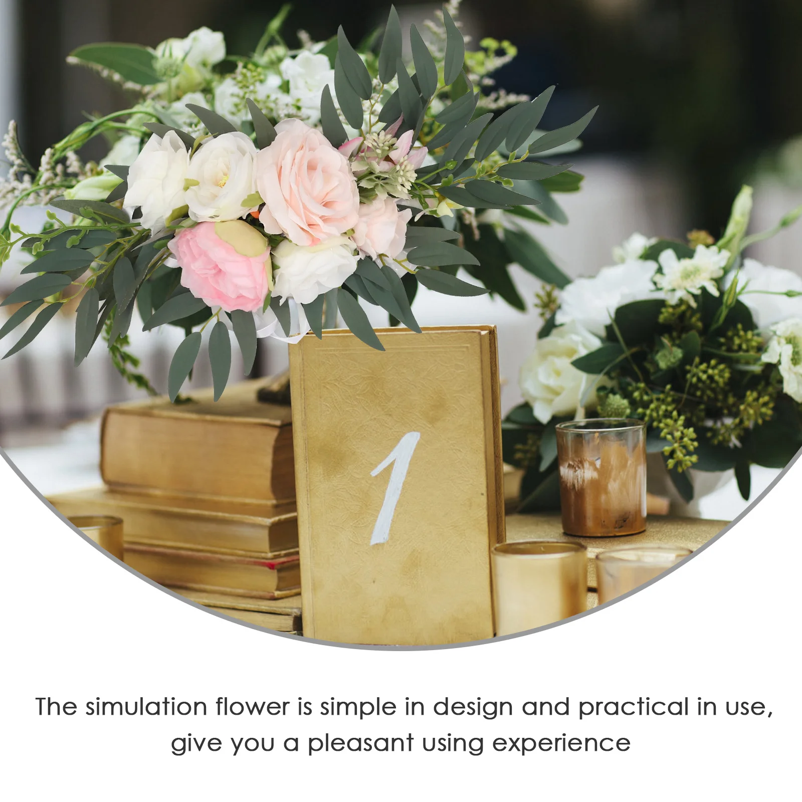 

2Pcs Simulation Flower Set Artificial Wedding Arch Decor Romantic DIY Party Supplies Wedding Arch Flower DIY Supplies