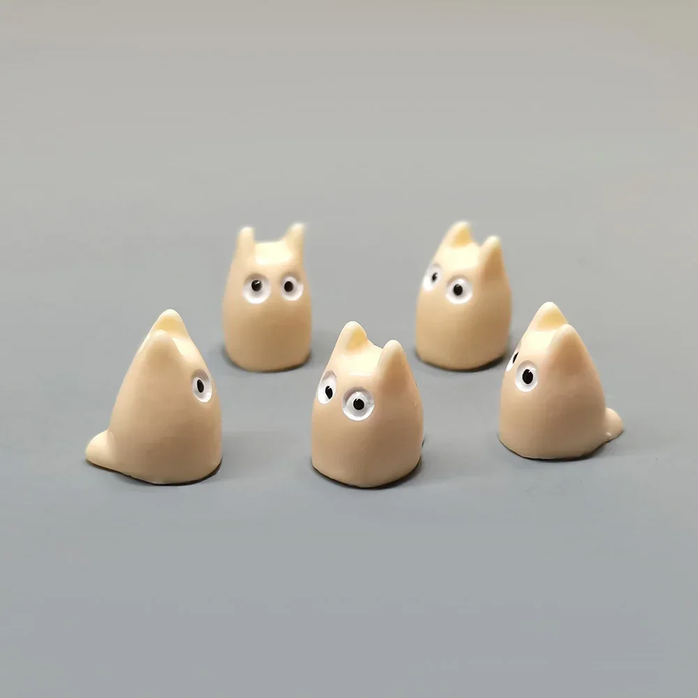 5/10pcs Mini Animals Elk Little Black Briquette Fairy Garden Miniature Toy Succulent Decoration DIY Handicraft Accessories 1-3cm
