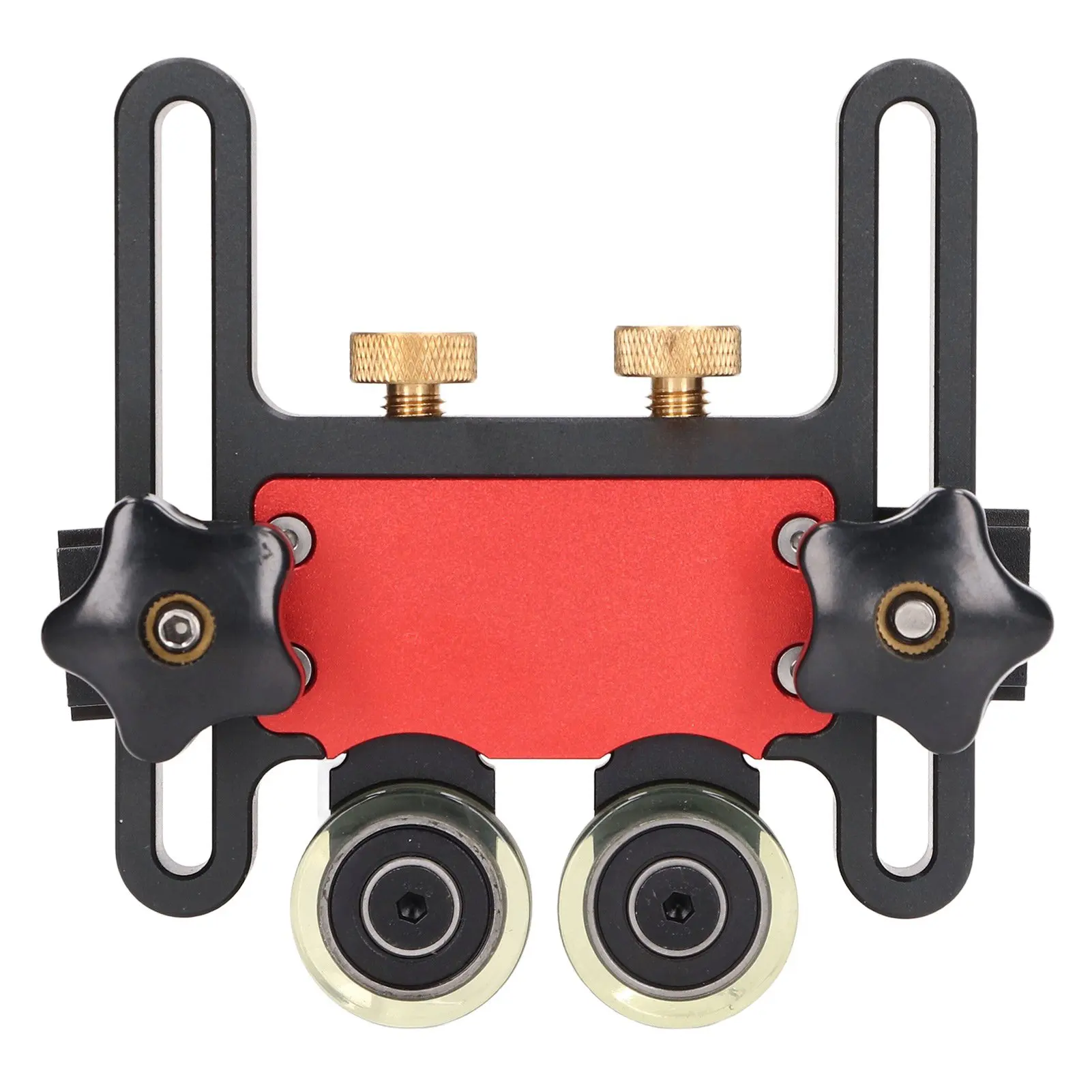 Table Saw Stock Roller Woodworking Double Wheel Sliding Feeding Guide Roller Feather Board Auxiliary Tool