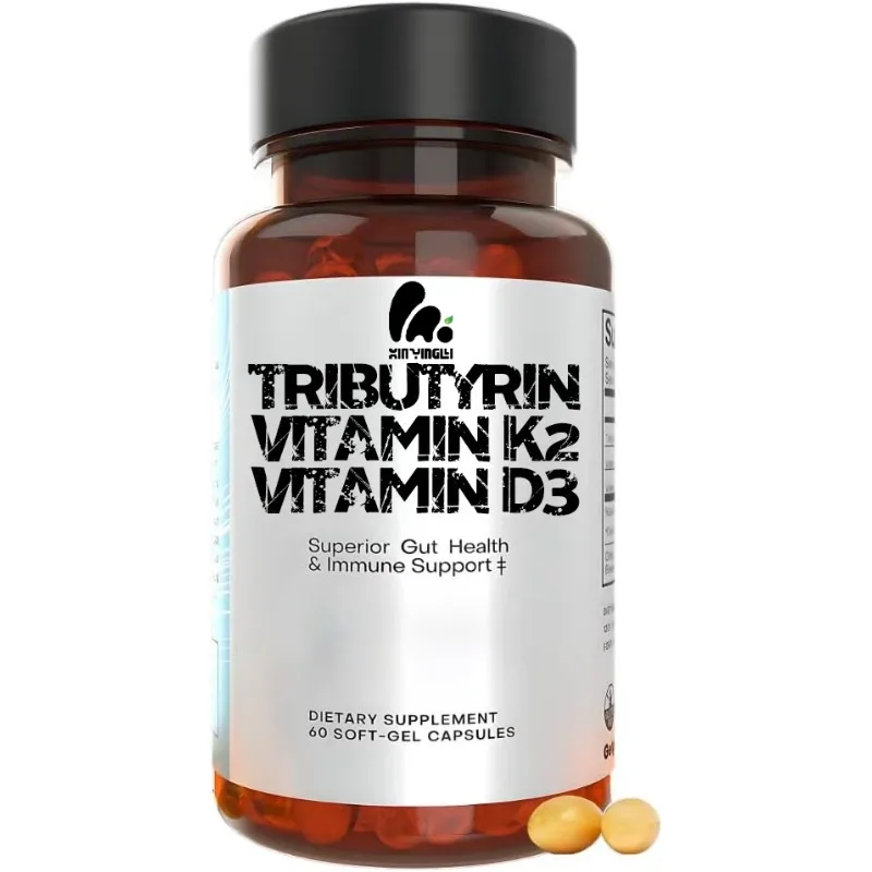 

350 мг чистой бутировой кислоты, 2000 МЕ витамина D3 и 120 мкг витамина K2 — 60 капсул для поддержания здоровья кишечника и иммунитета.